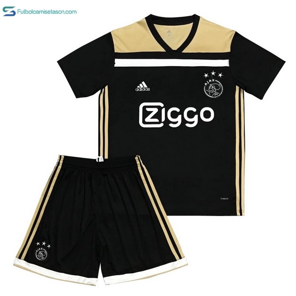 Camiseta Ajax 2ª Niños 2018/19 Negro